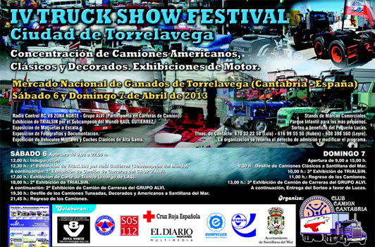 Cartel del IV Truck Show de Torrelavega