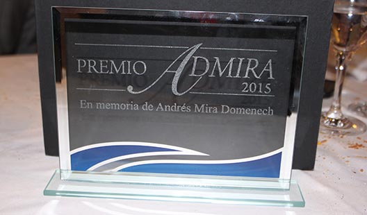 Enrique Lacalle, Premio Admira 2015