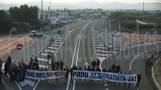 El transporte en Tarragona reclama la gratuidad de la AP-7 