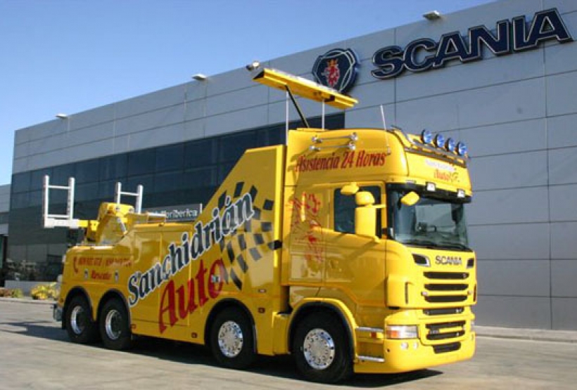 Camión Scania de asistencia y rescate