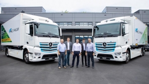 Camión eléctrico Mercedes-Benz eActros para Camion Transport y Migros