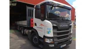 Camión Scania de ArcelorMittal Distribución Iberia