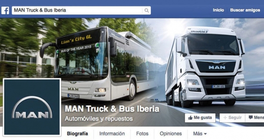 Página oficial de Facebook de MAN Truck &amp; Bus Iberia
