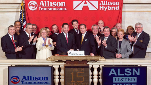 Allison Transmission pone a la venta 26.100.000 acciones