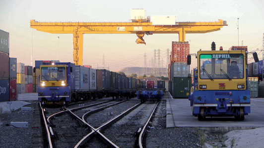 Creación de autopistas ferroviarias