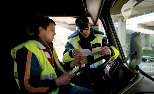 Inspección de transporte