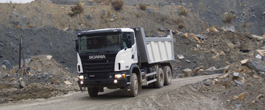 Nueva gama Scania de camiones de canteras y obras