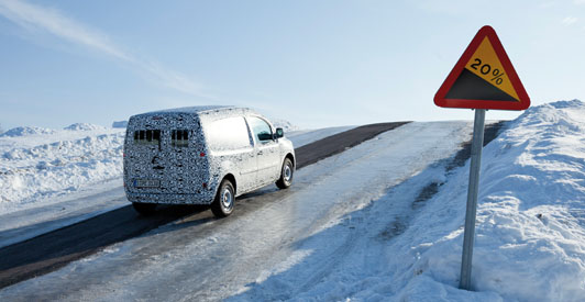 Pruebas de invierno en Mercedes Benz