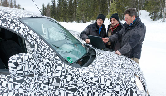 Pruebas de invierno en Mercedes Benz