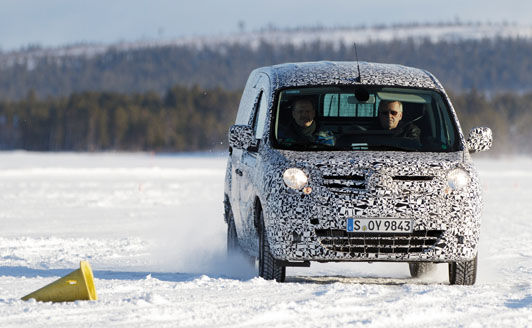 Pruebas de invierno en Mercedes Benz