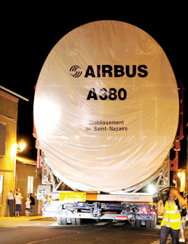 Transporte piezas Airbus