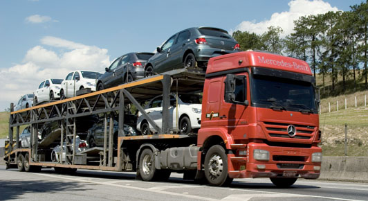 Camión portacoches en Brasil