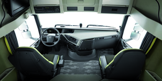Interior cabina Volvo Fh16