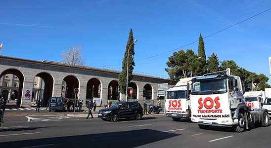 La marcha lenta del transporte