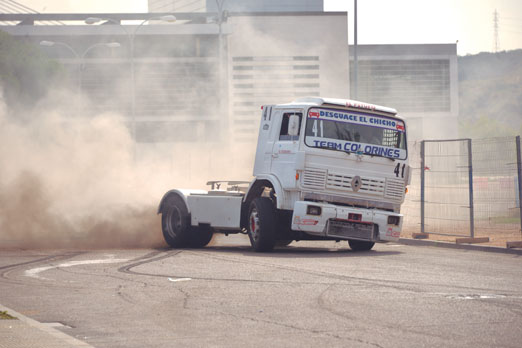 Concentración camionera en Talavera