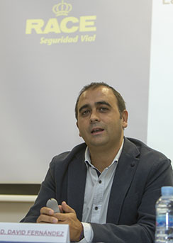 David Fernández, del Departamento de Seguridad Vial del RACE