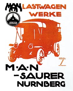 En 1915 MAN Truck & Bus formó la primera empresa para fabricar camiones con Saurer