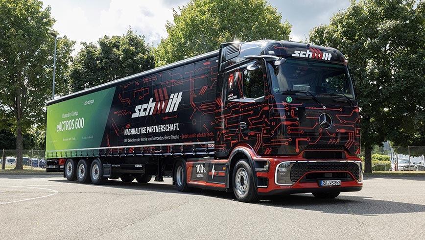 Mercedes-Benz eActros 600 de Logistik Schmitt