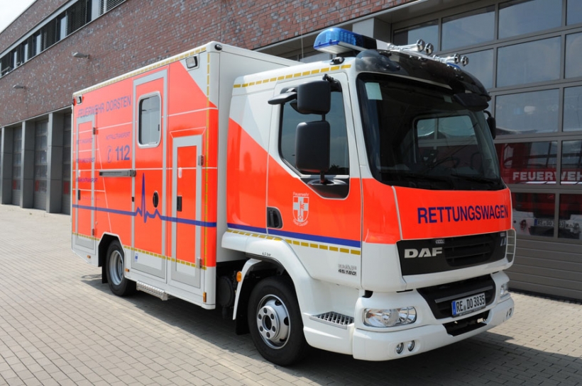 Ambulancia de la brigada antiincendios de Dorsten
