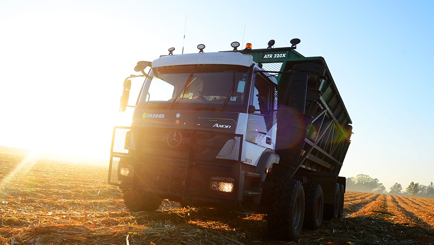 Mercedes-Benz Axor para las operaciones de cosecha automatizada