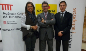 Firma del acuerdo de Abertis Autopistas y la  Agencia Catalana de Turismo