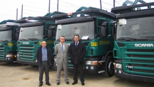 Entrega de los camiones Scania para Tradisa