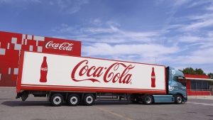 Camión volvo Trucks de Coca-Cola