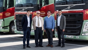 Nuevos camiones Volvo de la empresa Transportes Belzunces