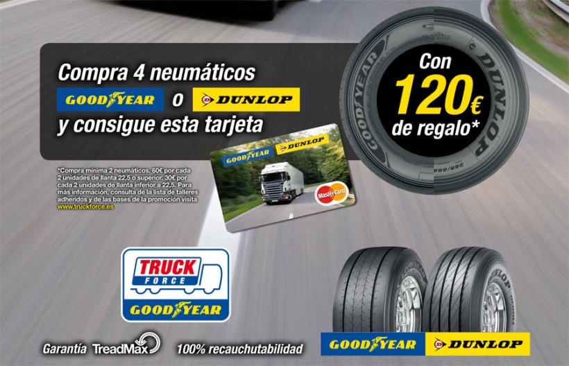 Goodyear Dunlop premia la de neumáticos de Camión Actualidad-Noticias de y Furgonetas