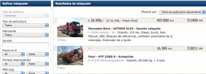 Web de AutoScout24 Trucks