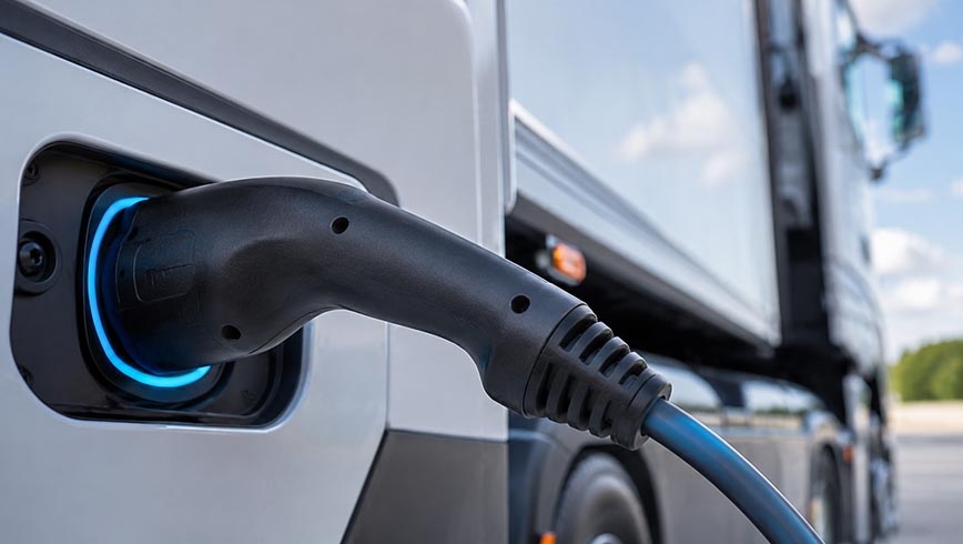 Cargador eléctrico para camiones