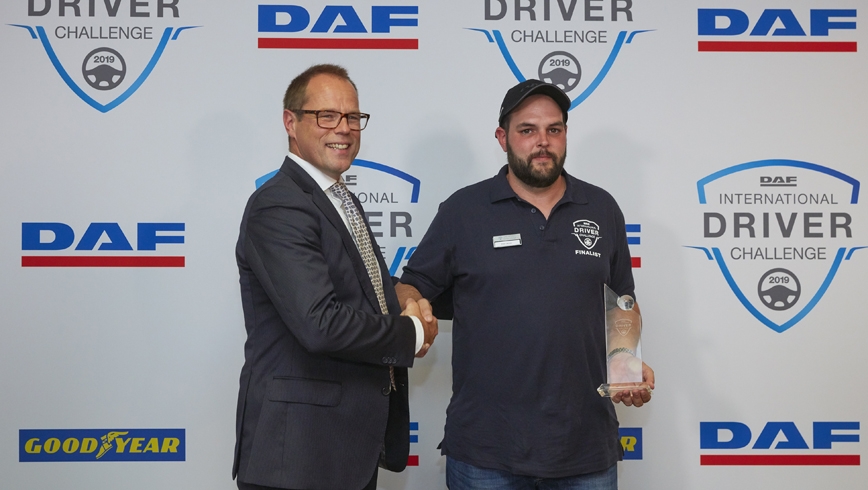 Peter Jacobs, ganador el Desafío Internacional DAF 2019 