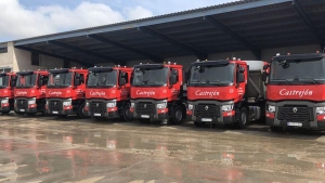 Camiones Renault Trucks para la empresa de hormigones Hormigones Castrejón