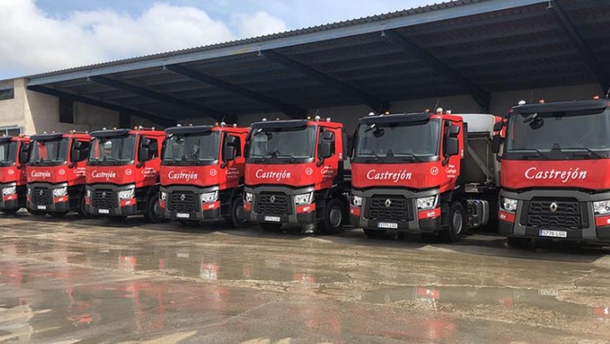 Camiones Renault Trucks para la empresa de hormigones Hormigones Castrejón