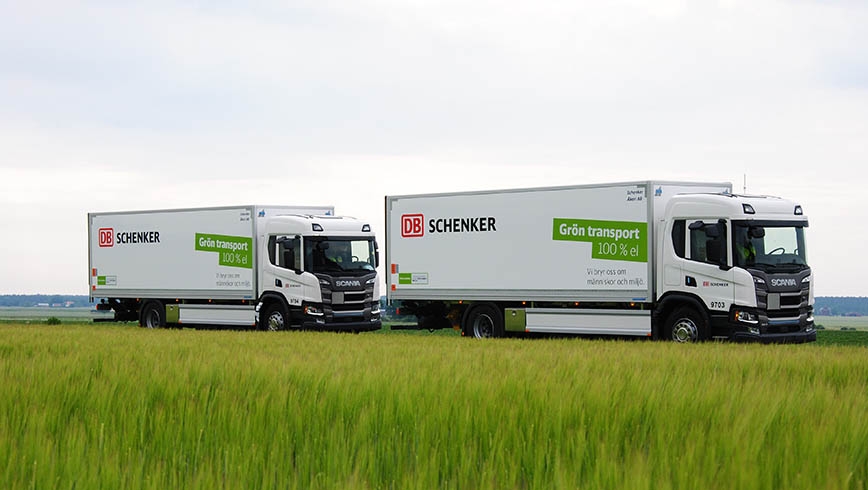 Camiones eléctricos Scania de DB Schenker