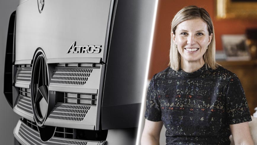 Karin Rådström, responsable de Mercedes-Benz Trucks