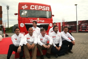 Presentación del equipo Cepsa de carreras de camiones