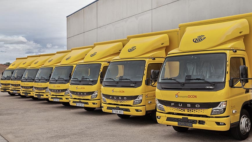 FUSO eCanter eléctricos para Correos