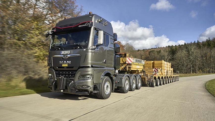 MAN TGX 41.640 8x4/4: la tractora para 250 toneladas