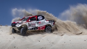 Pickup Toyota Hilux en el Dakar 2019