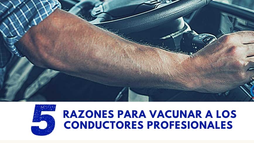 Infografía vacunación conductores profesionales