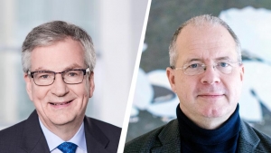 Presidentes de Daimler Truck AG, Martin Daum, y de Volvo Group, Martin Lundstedt