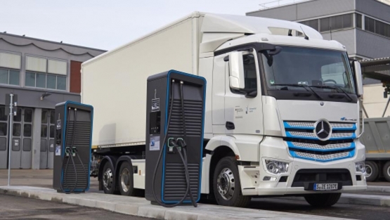 Nuevo partque de recarga de Daimler para camiones y furgonetas eléctricas