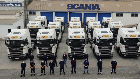 Nuevos camiones Scania del Grupo Exit