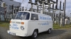 Furgoneta Volkswagen clásica eléctrico