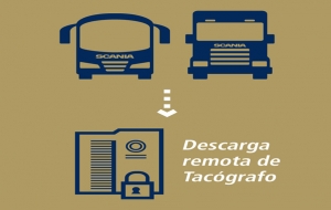 Servicio de descarga remota de tacógrafo de Scania