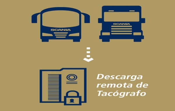 Servicio de descarga remota de tacógrafo de Scania