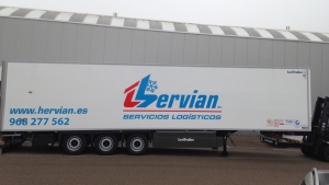 Semirremolques frigoríficos de Lecitrailer para la empresa Hervian