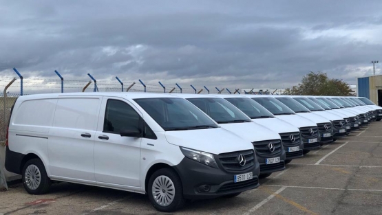 Furgonetas eléctricas Mercedes-Benz eVito para la empresa Ara Vinc