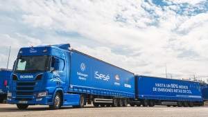 Duotráiler Scania de la empresa Sesé